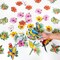 Hawaiian Party Decorations – Tropical Flower and Parrot Garland, Hanging Banner for Luau, Beach, Pool, Tiki, and Jungle Summer Party